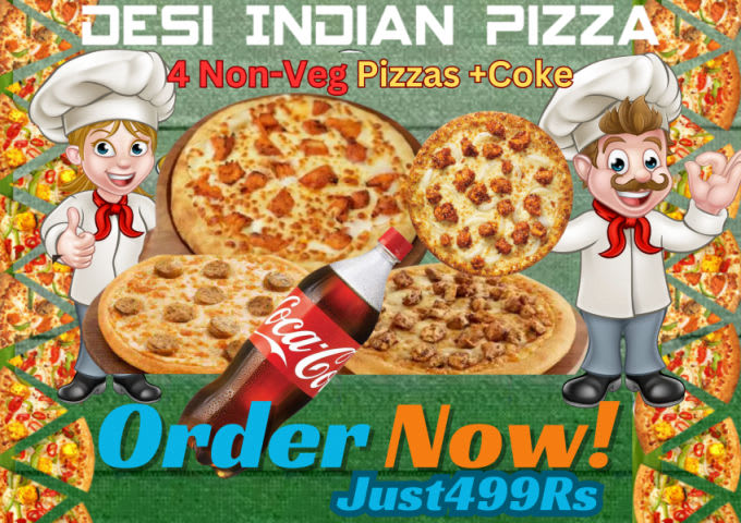 Desi indian pizza