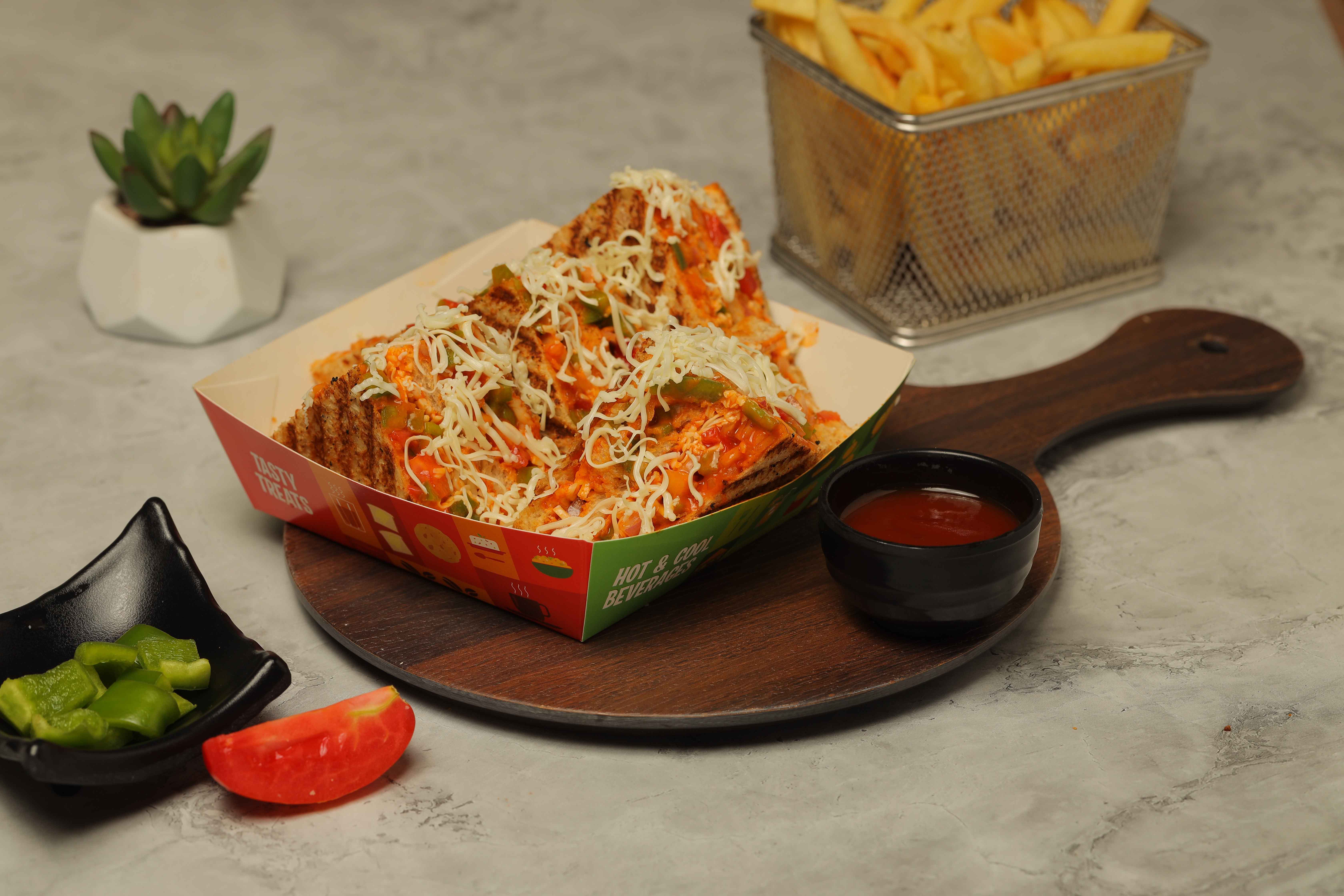 Schezwan Cheese Sandwich