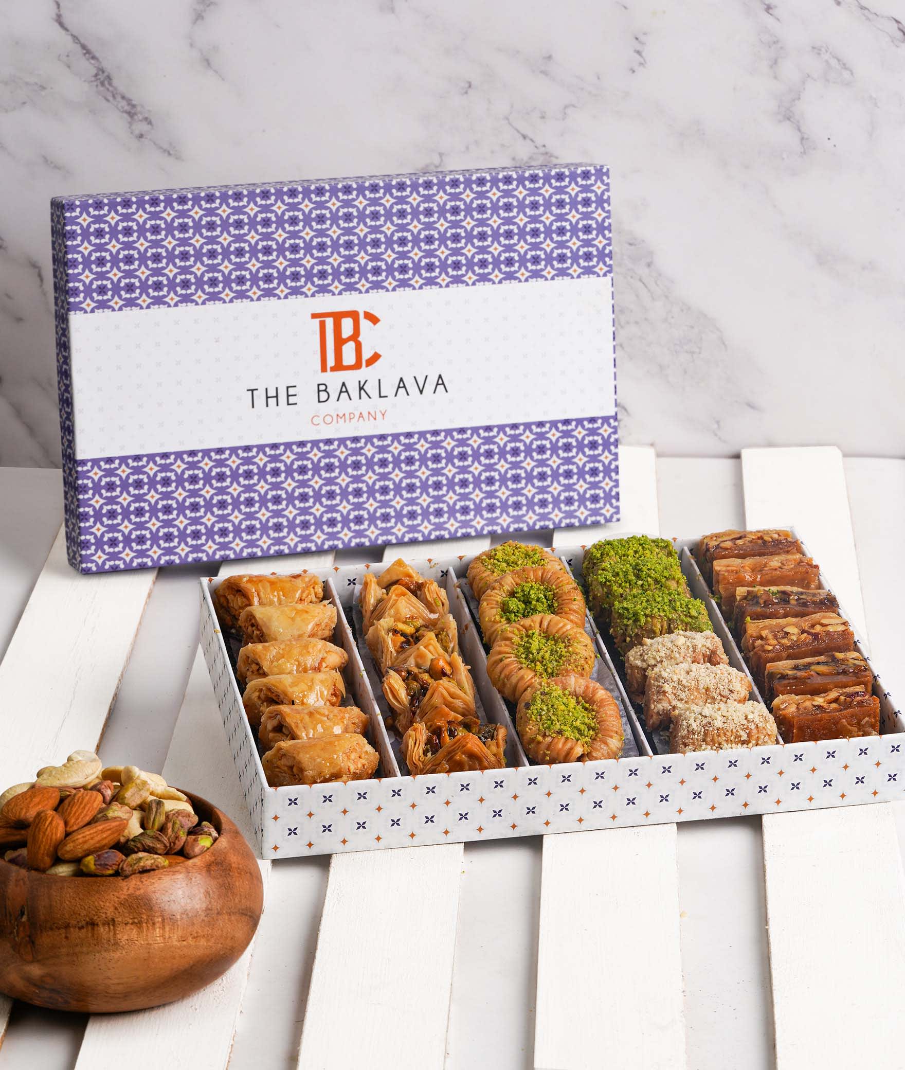 Assorted baklava sampler box (6 pieces) – THE BAKLAVA BOX