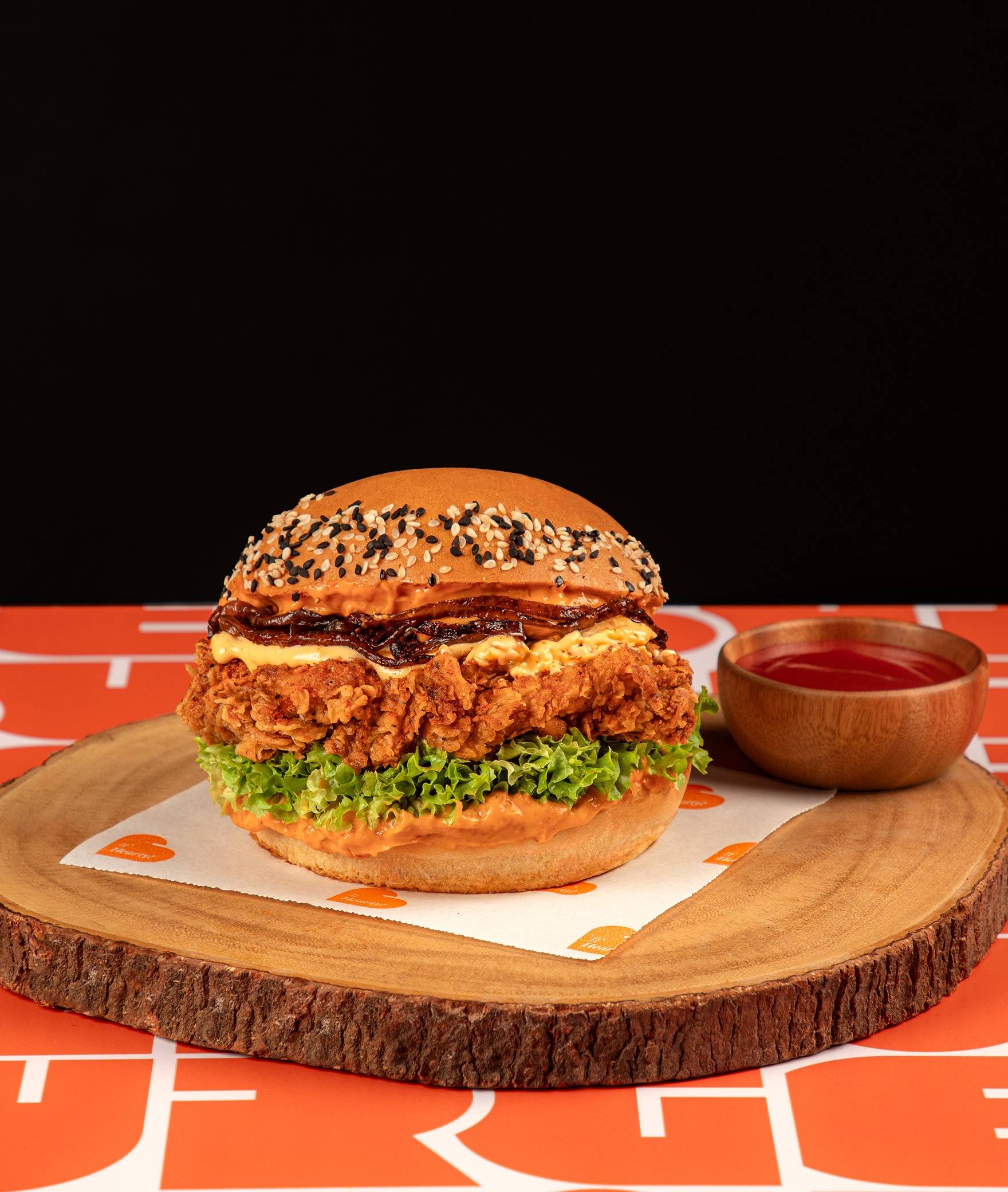 Fluffy Burger しなるビーター [ウッドもふ黒] 直輸入ラスト1本 Order Food Online from Burger Brewery in Lal Bahadur Shastri Marg