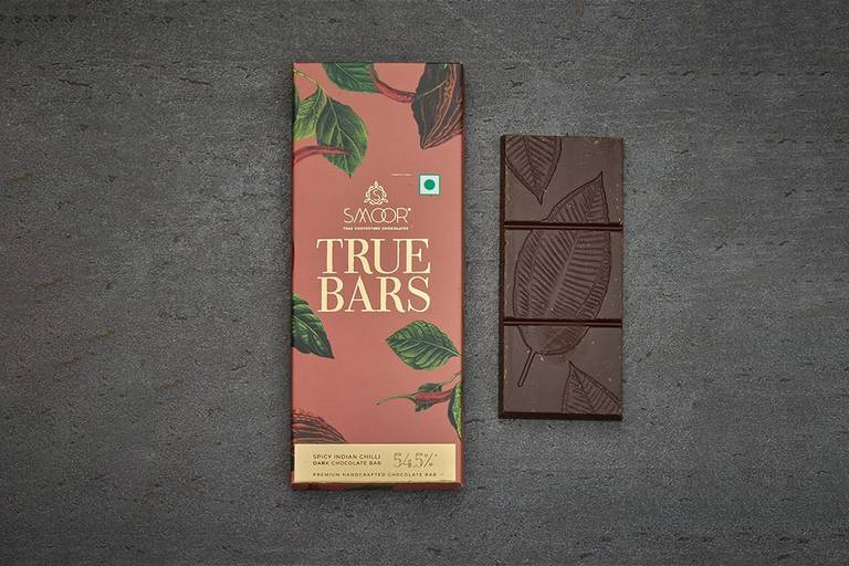 True Bar Spicy Indian Chilli With Dark Chocolate