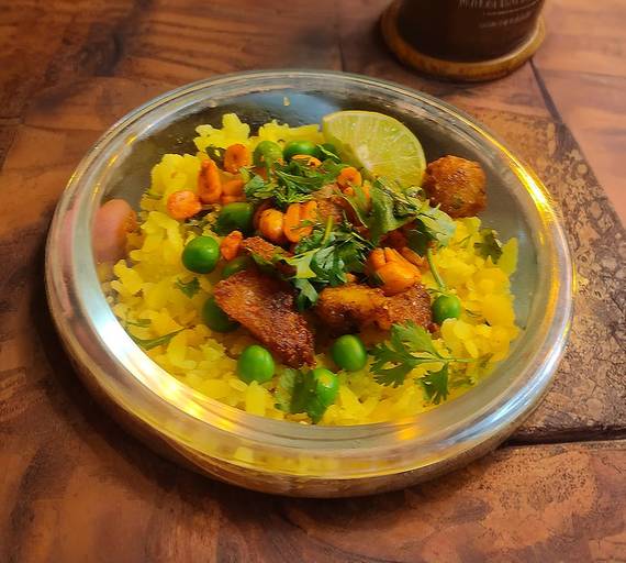 Aloo Matar Poha