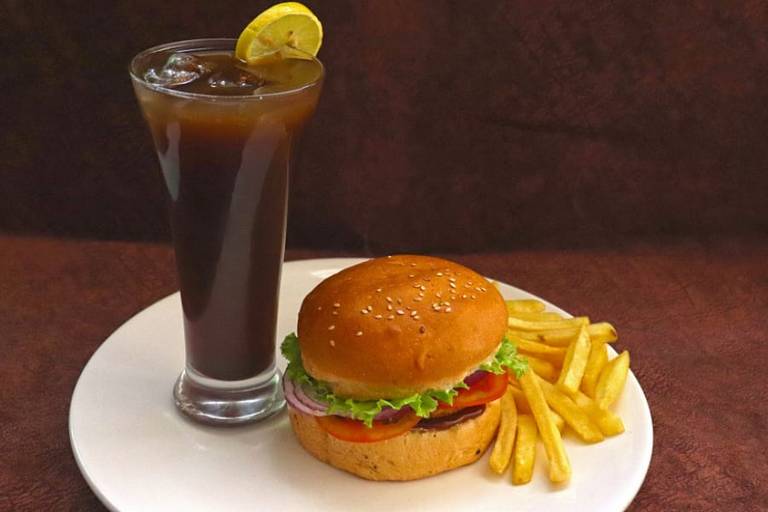 Double Crispy Chicken Burger Fries