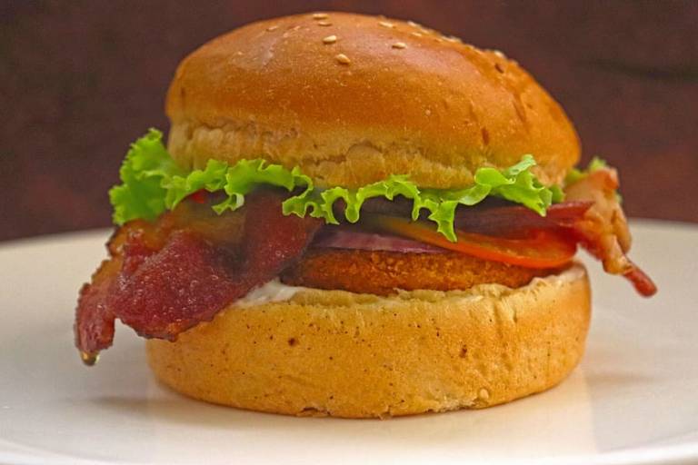Pork Sausage & Bacon Burger