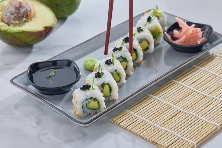 Avocado And Negi Sushi