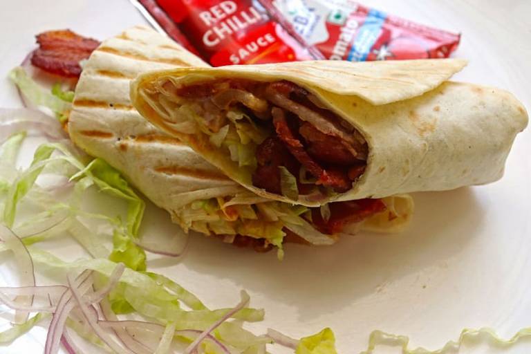 Bacon Filled Wrap