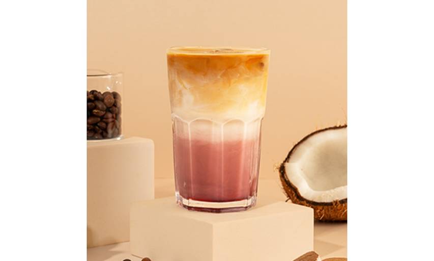 Lavender Coconut Iced Latte