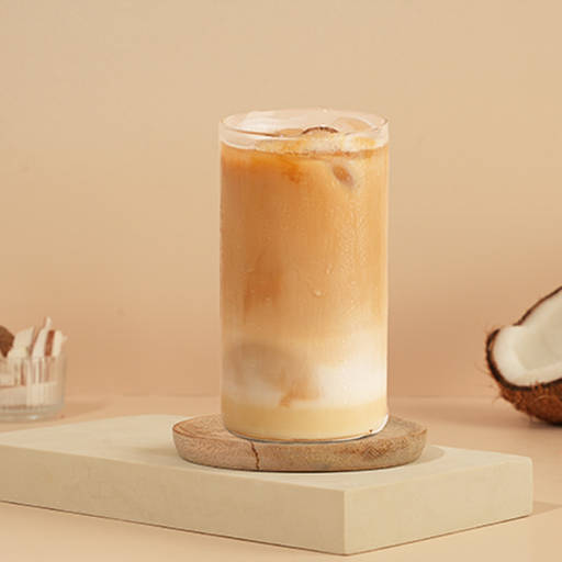 Roasty Coconut Iced Cafe Latte