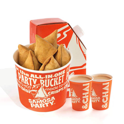Punjabi Aloo Bucket (5 pcs) + Ginger Chai Flask 2 Cups