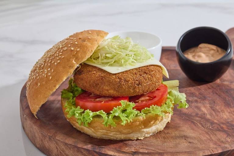 Double Cheese Vegetable Burger