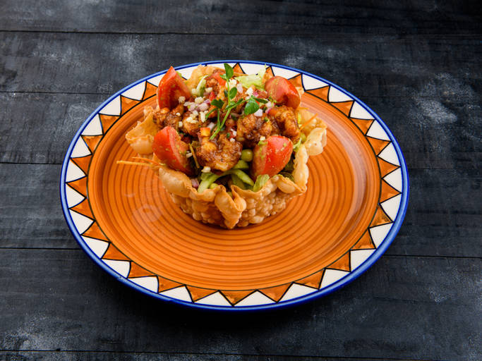 House Taco Salad Prawns (Small)