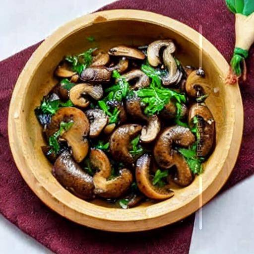 Lemon Coriander Mushroom Dry