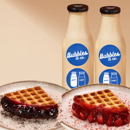 2 Shakes + 2 Waffles