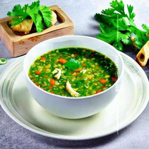 Spicy Chicken Green Soup