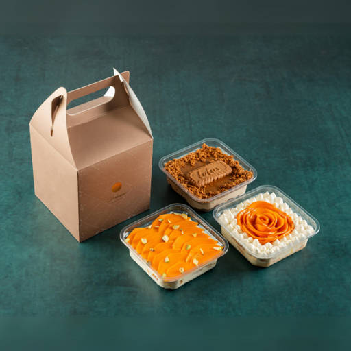 Gift Box Of 3 Desserts With Mangoes