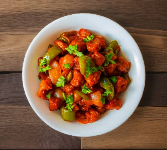 65. Soya Chunks Manchurian