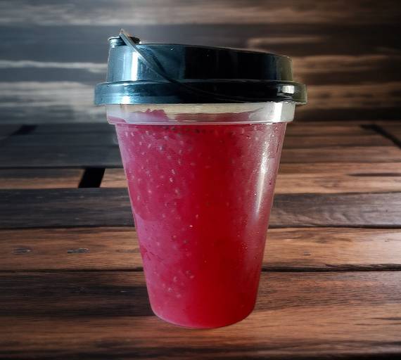 Strawberry Sabja Seeds Drink ( 200 Ml )