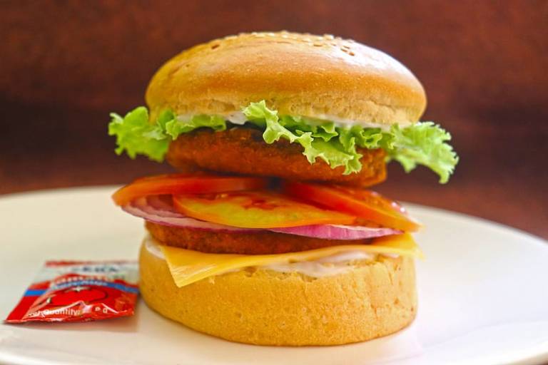 Double Veg Patty Burger