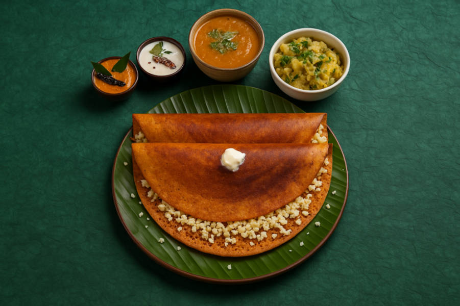 Benne Cheese Masala Dosa