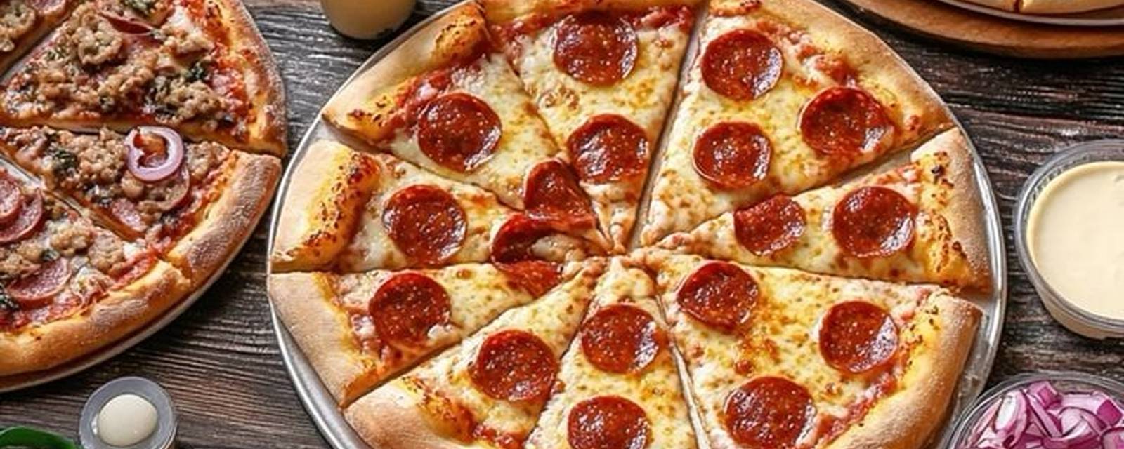 Pizza on cloud cover