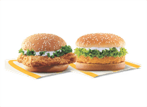 McChicken Burger + McSpicy Chicken Burger