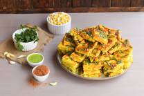 Garlic Corn Dhokla