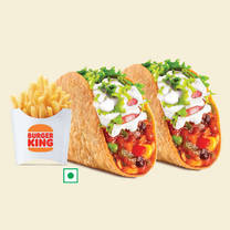 2 Veg Crunchy Taco + Med Fries,