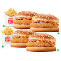 4 Crispy Veg + 2 Medium Fries