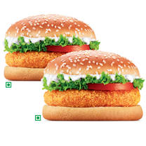 2 BK Veggie Burgers,
