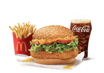 McSpicy Deluxe Chicken Burger Combo