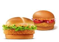 Crispy Veggie Burger + McAloo Tikki
