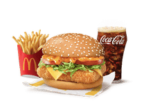 McSpicy Deluxe Paneer Burger Combo