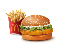 McChicken Burger + Fries (M)