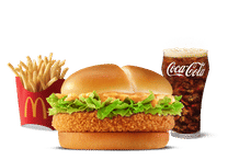 Crispy Veggie Burger Meal (M).