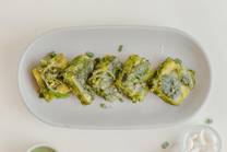 Green Garlic Dhokla