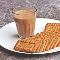 Medium Kulhad chai with Parle G  biscuit