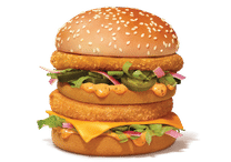 Veg Maharaja Mac Burger