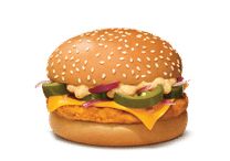 Grilled Chicken & Cheese Burger