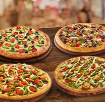 Pizza Party for 4 (Veg) @Rs. 180 Off