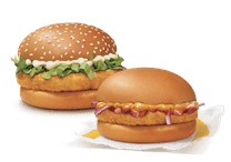 Chicken Surprise Burger + McChicken Burger