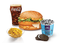 McCheese Burger Veg Combo with Corn