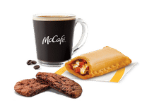 Veg Pizza McPuff + Choco Crunch Cookie + Americano