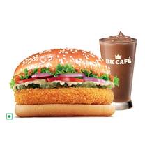 Original Whopper Veg+Chocolate Thick Shake.