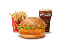 Korean Mc Spicy Paneer Burger Combo (M).
