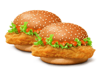 2 Korean Mc Spicy Chicken Burger