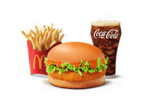 Korean Mc Aloo Tikki Burger Combo (M).