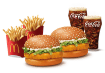 Burger Combo for 2: McChicken Burger 