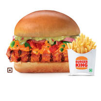 Chicken Tandoori Burger+Fries(Reg).