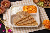 Sabudana Paratha & Paneer Makhani Vrat Thali