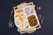 Mushroom Masala with Kulcha Lunchbox